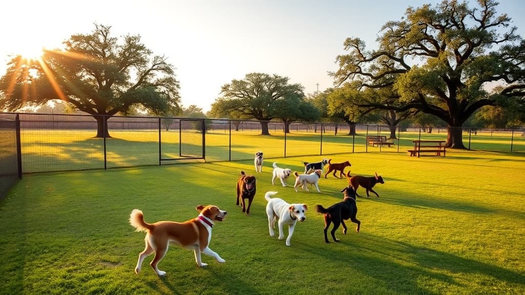 Love's Travel Stop dog park in Queen City, TX