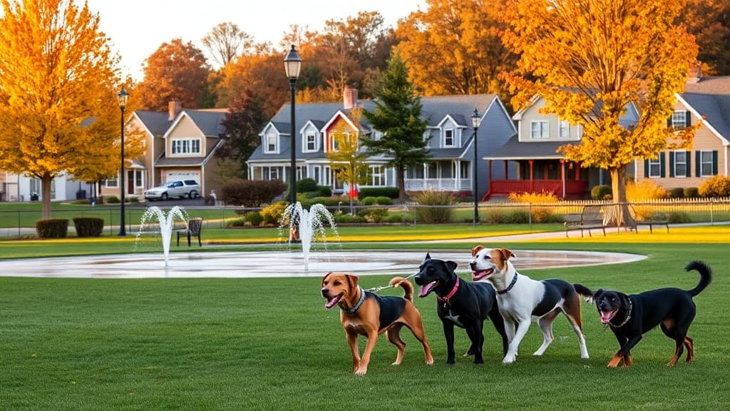 Hoppers Birge Pond dog park in Bristol, CT