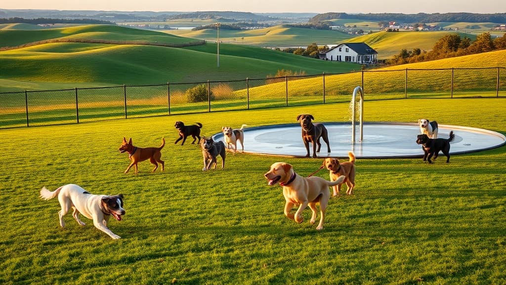 Maunesha River Dog Park dog park in Waterloo, WI
