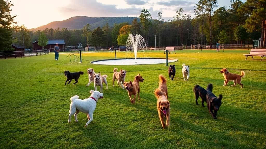 Martin Park dog park in Southern Pines, NC