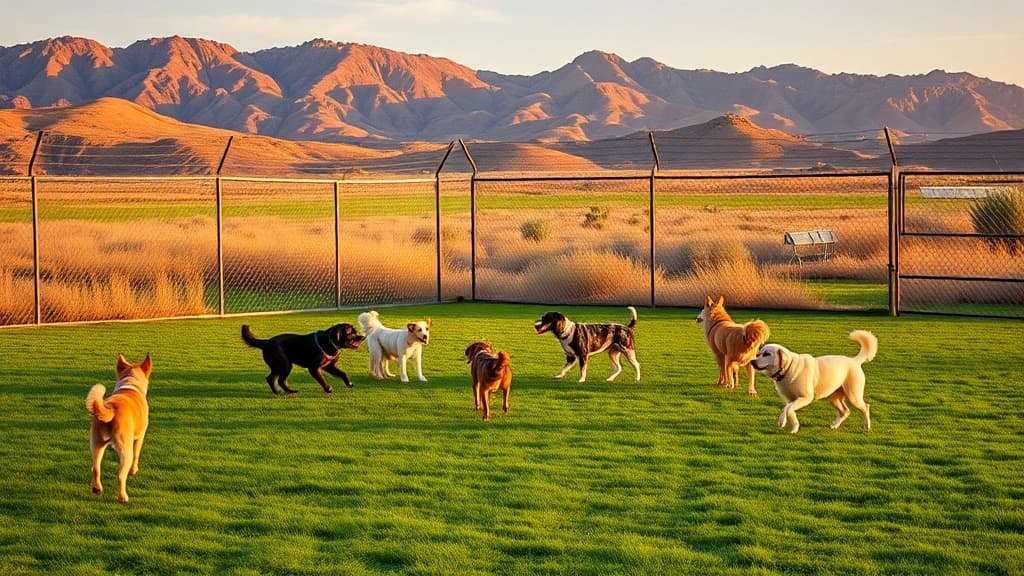 Love's Travel Stop dog park in Santa Teresa, NM