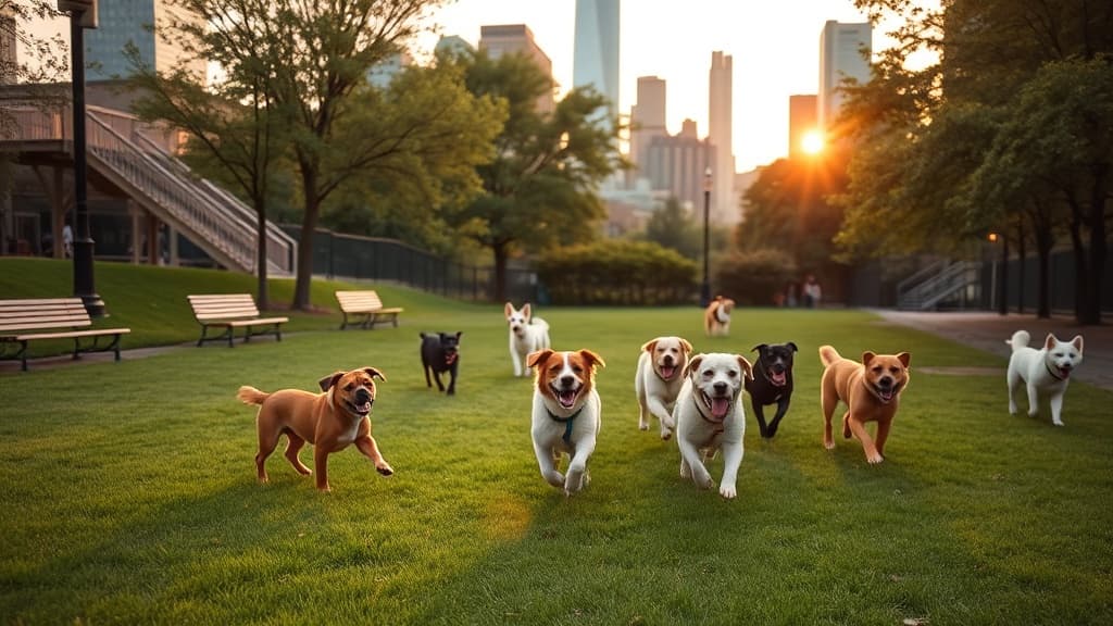 Dyker Beach Park dog park in New York, NY