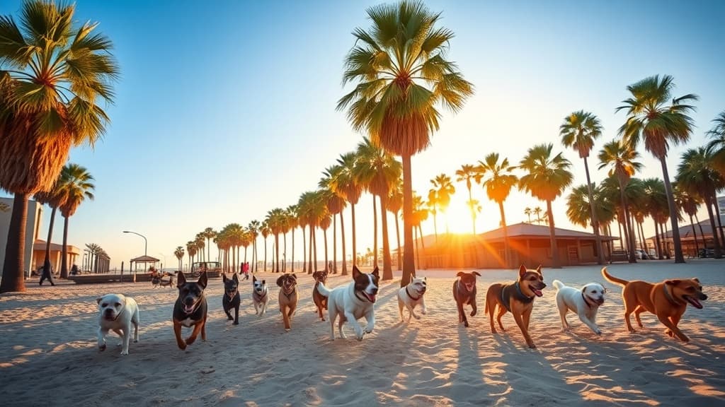 Huntington Dog Beach dog park in Huntington Beach, CA