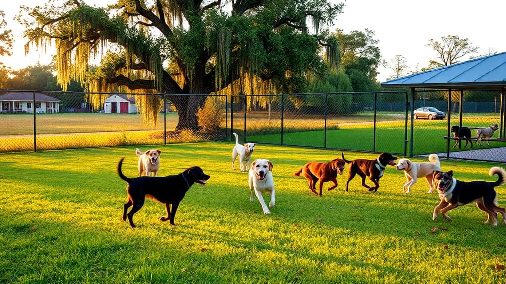 Dog Park at Parc Des Familles dog park in Marrero, LA