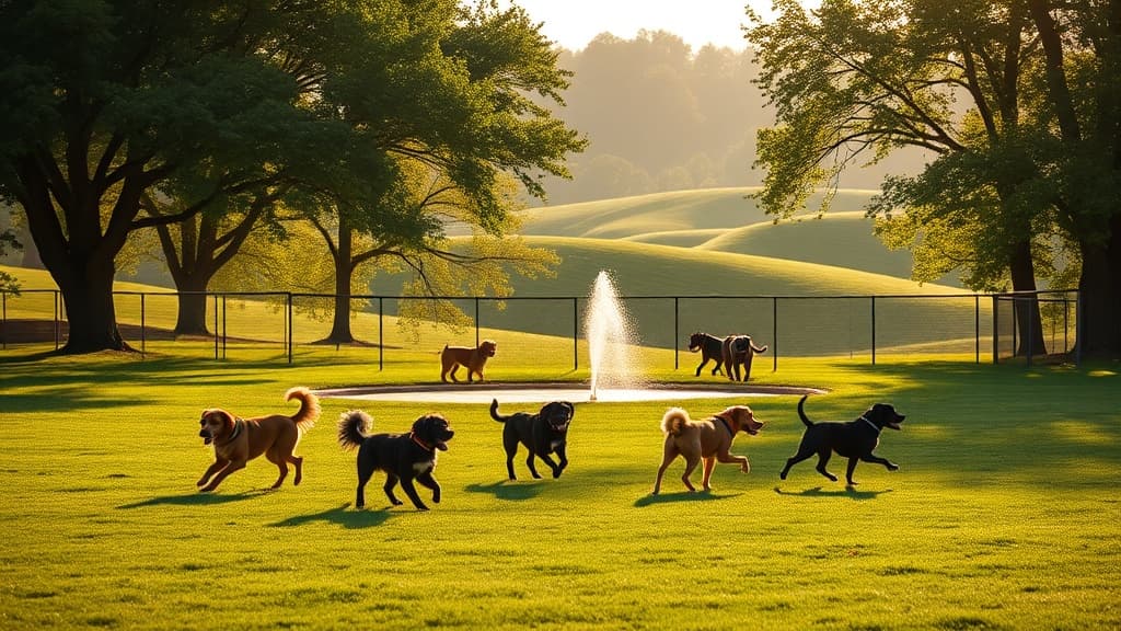 Austintown Township Park dog park in Canfield, OH