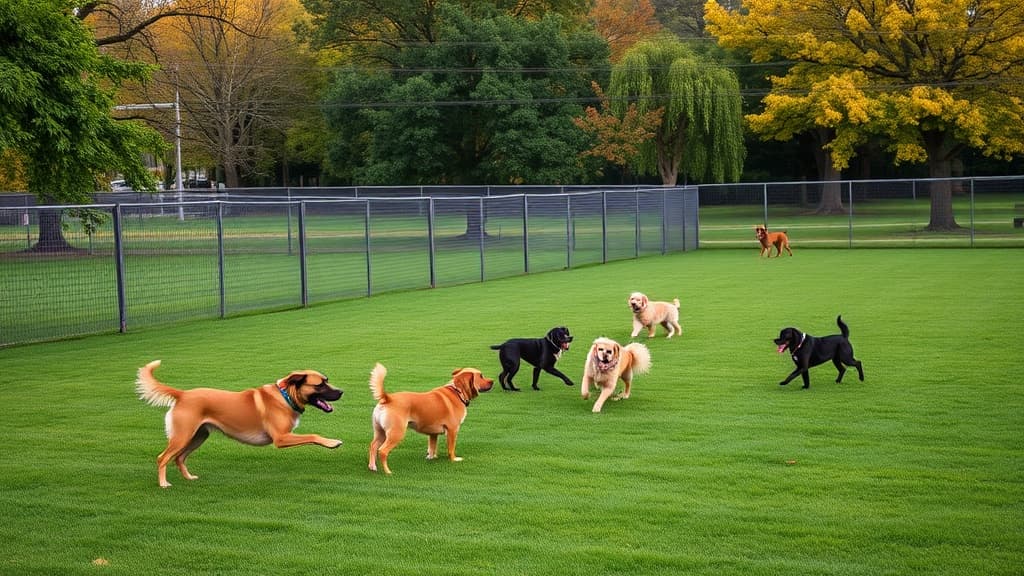 Dog Park at Lewis Morris County Park dog park in Morristown, NJ