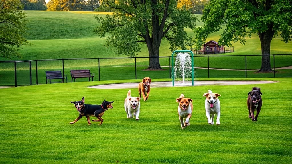 Dog Park at Walnut Woods Metro Park dog park in Groveport, OH