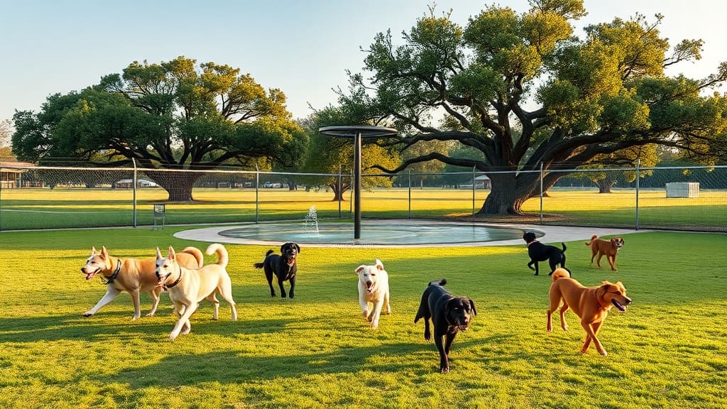Cross Creek Ranch Canine Commons dog park in Katy, TX