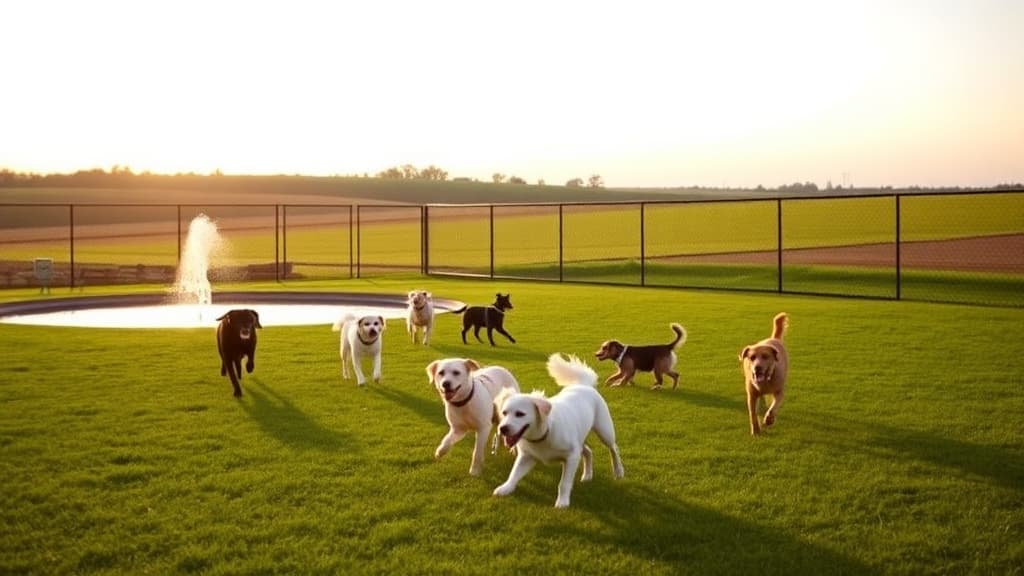 Polly's Bark Park dog park in Nashville, IN