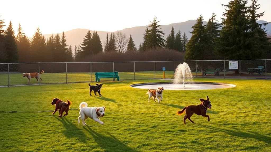 Luther Burbank Park Off Leash Area dog park in Mercer Island, WA