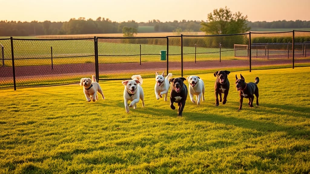 Plainfield Bark Park at Swinford Park dog park in Plainfield, IN