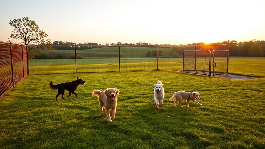 Hill's Bark Park dog park in Richmond, IN