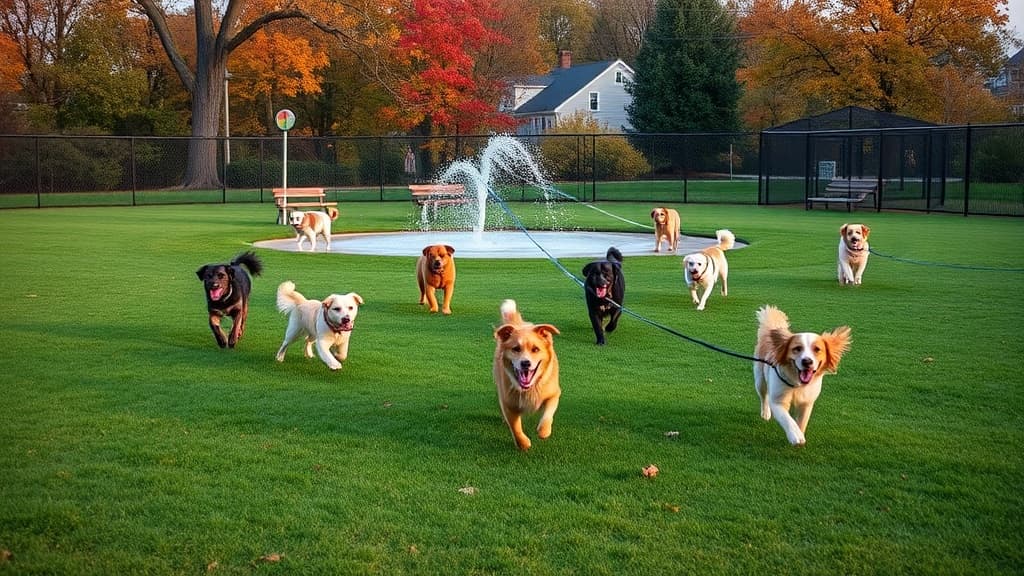 Dedham Dog Park dog park in Dedham, MA