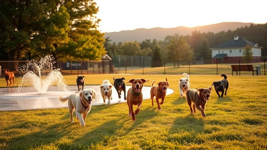 Cullasaja Park dog park in Franklin, NC
