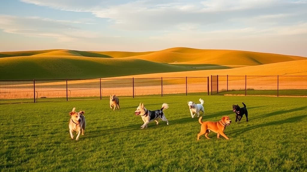 Love's Travel Stop dog park in Newton, IA