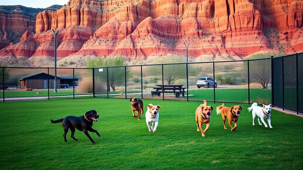 Richfield Visitor Center dog park in Richfield, UT