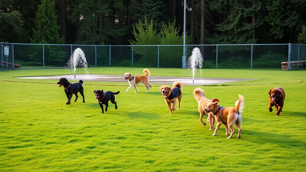 Chimney Park dog park in Portland, OR