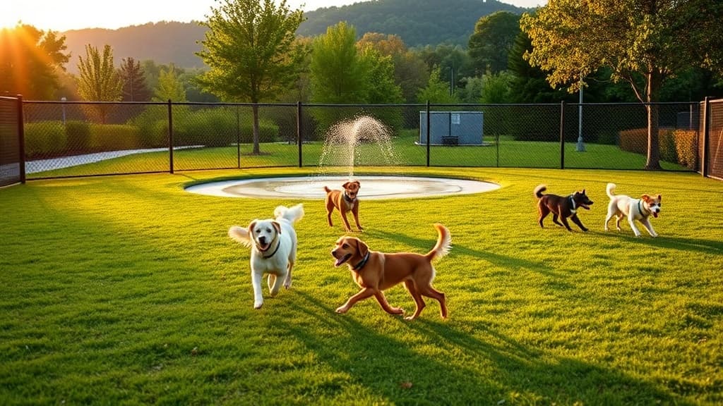 Hidden Oaks Dog Park at Cub Creek Park dog park in Wilkesboro, NC