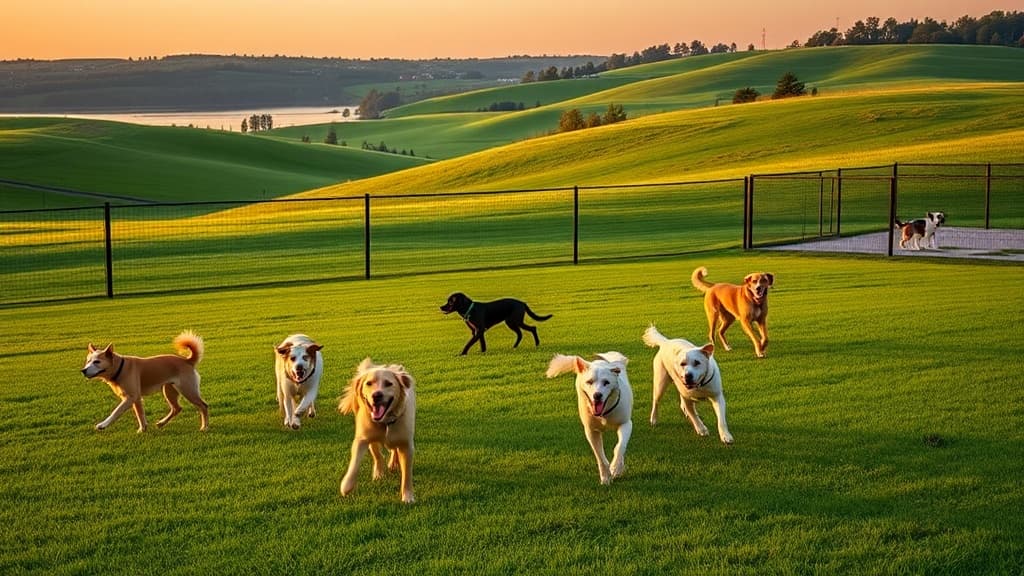 Racine Petro dog park in Sturtevant, WI