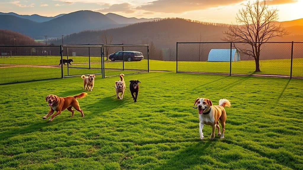 Love's Travel Stop dog park in Staunton, VA
