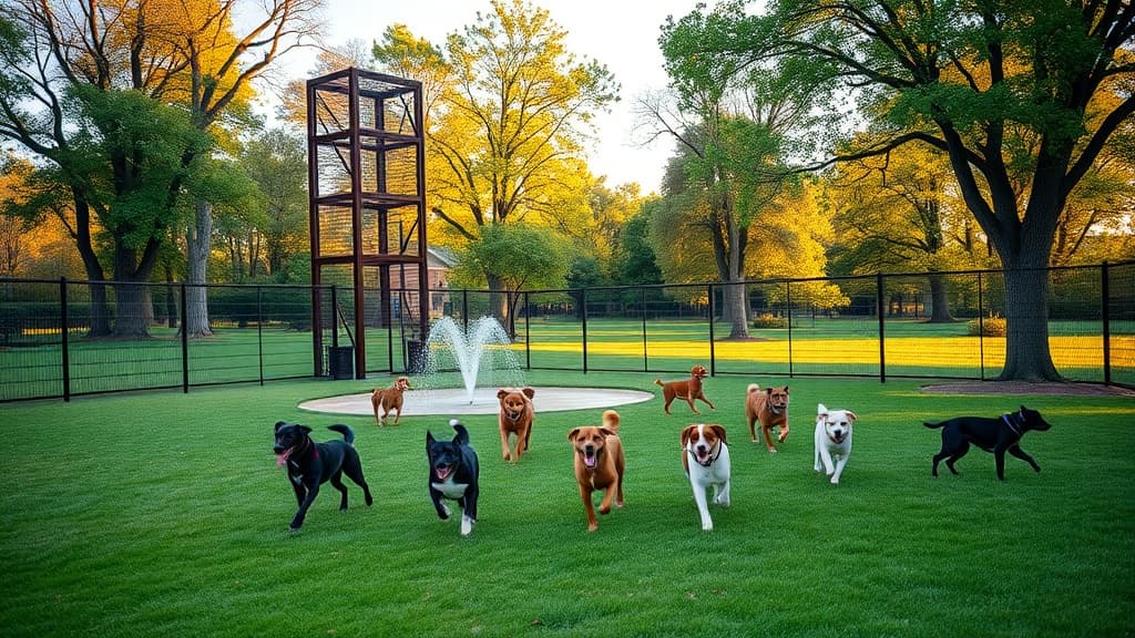 Dog Park at Church Square Park dog park in Hoboken, NJ