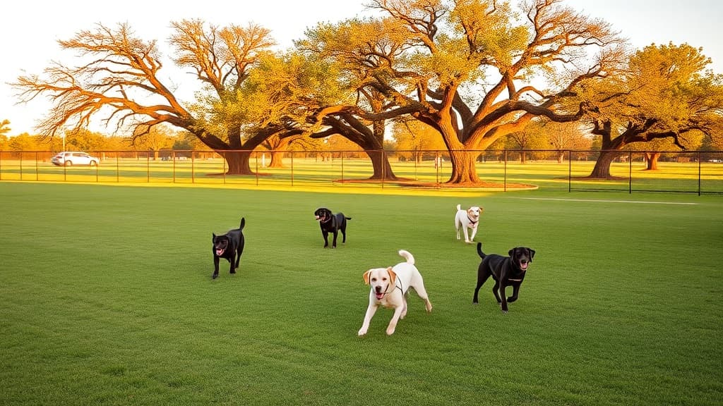 Love's Travel Stop dog park in Baird, TX
