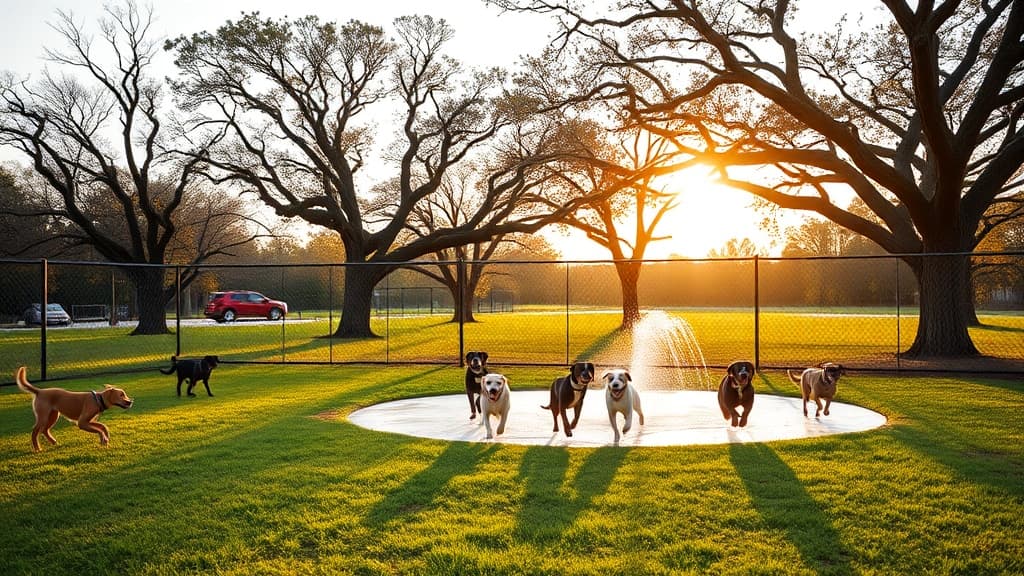 Dog Park at Community Recreational Park Area dog park in Gulfport, MS