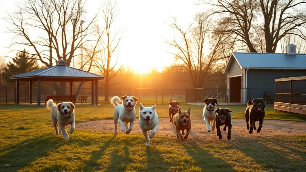 Eaton Water Works Bark Park dog park in Eaton, OH
