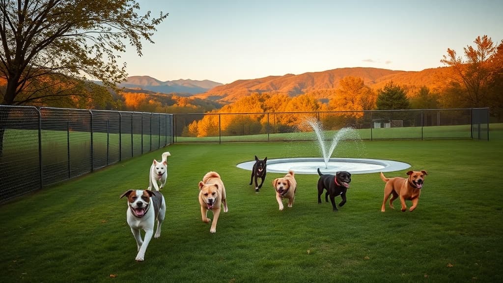 Dog Park at Towers Park dog park in Arlington, VA