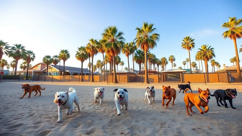 Rosie's Dog Beach dog park in Long Beach, CA
