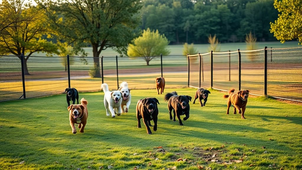 Wiggly Field Dog Park at Voice of America MetroPark dog park in West Chester, OH