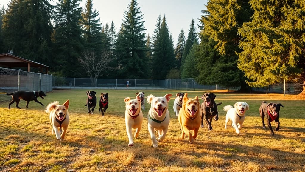 Patricia Simonet Laughing Dog Park dog park in Liberty Lake, WA