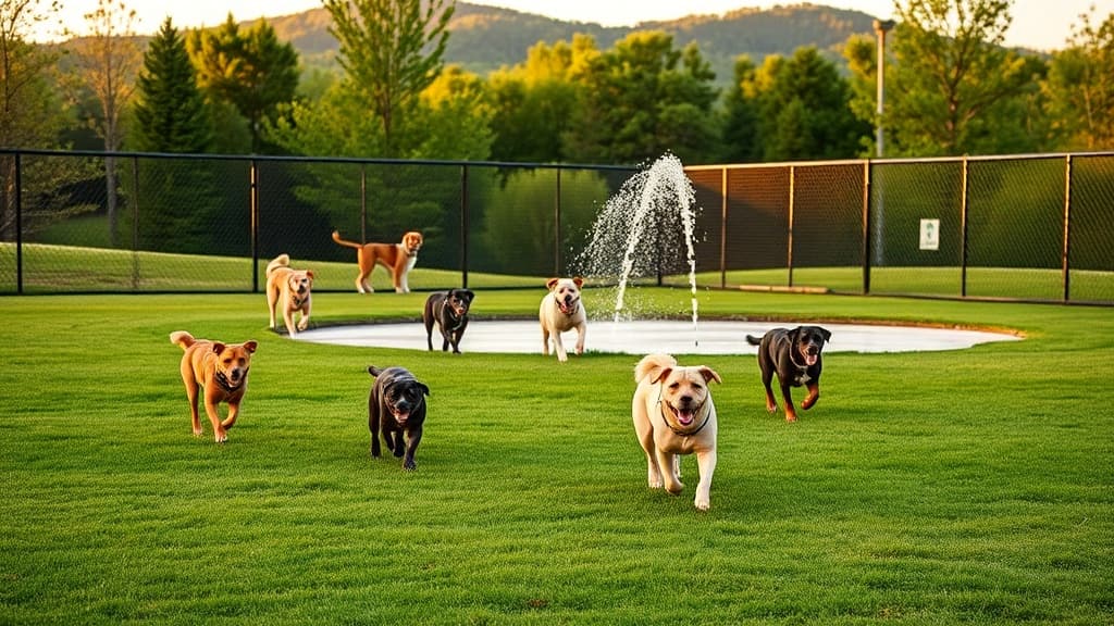 Dog Park at Hunter Street Park dog park in Apex, NC