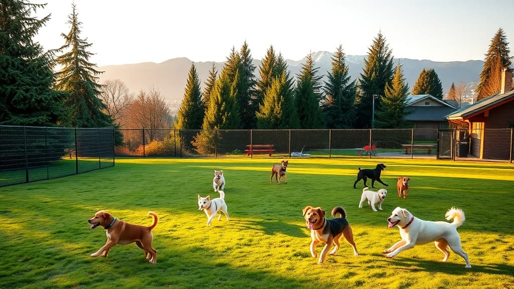 Northacres Park Off-Leash Area dog park in Seattle village, WA