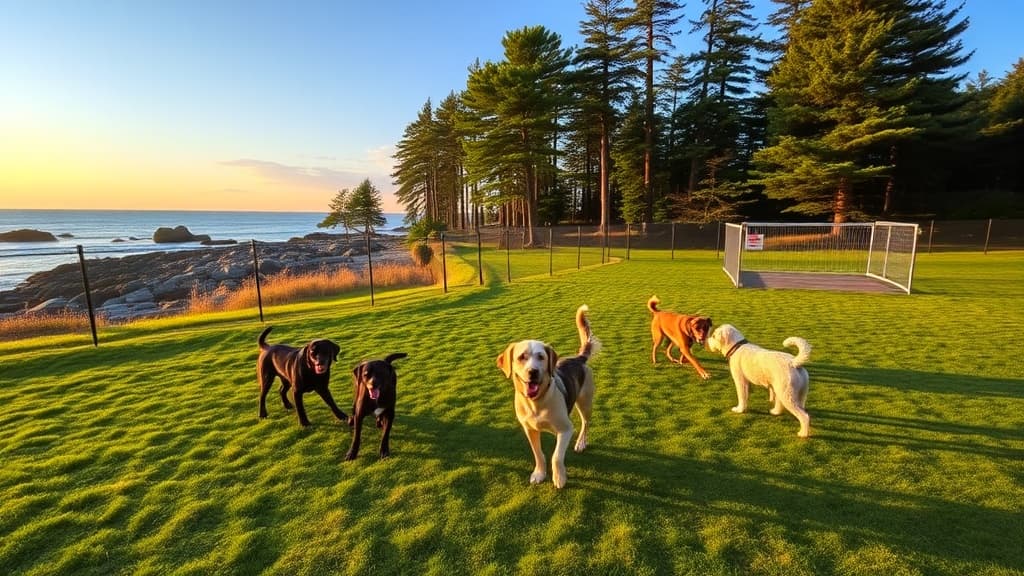 Robin's Garden & Dog Park dog park in Lewiston, ME