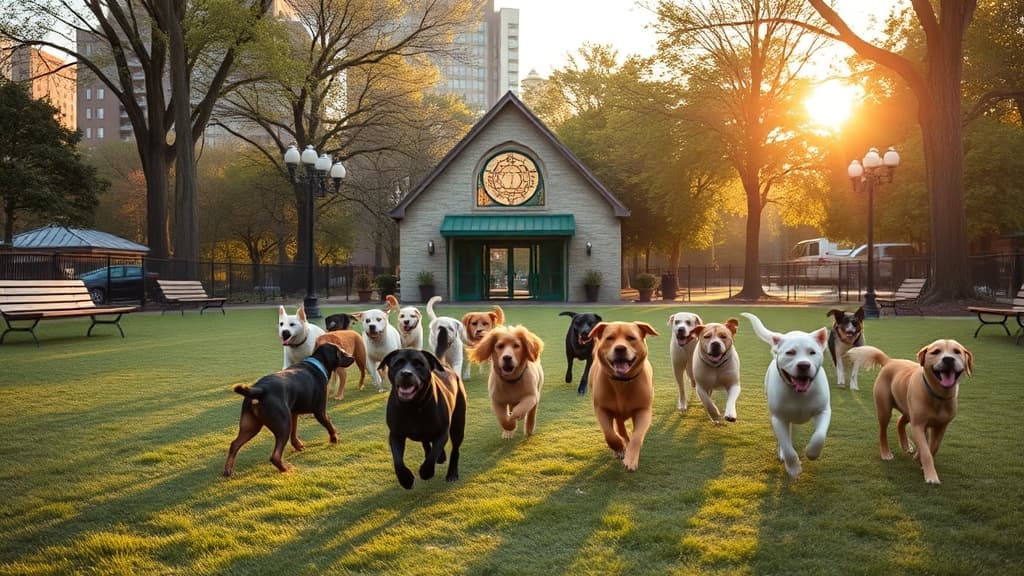 Cathedral for Pets Ministry Space dog park in Village of Garden City, NY