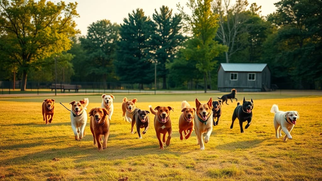 Dog Park dog park in Crystal Township, MI