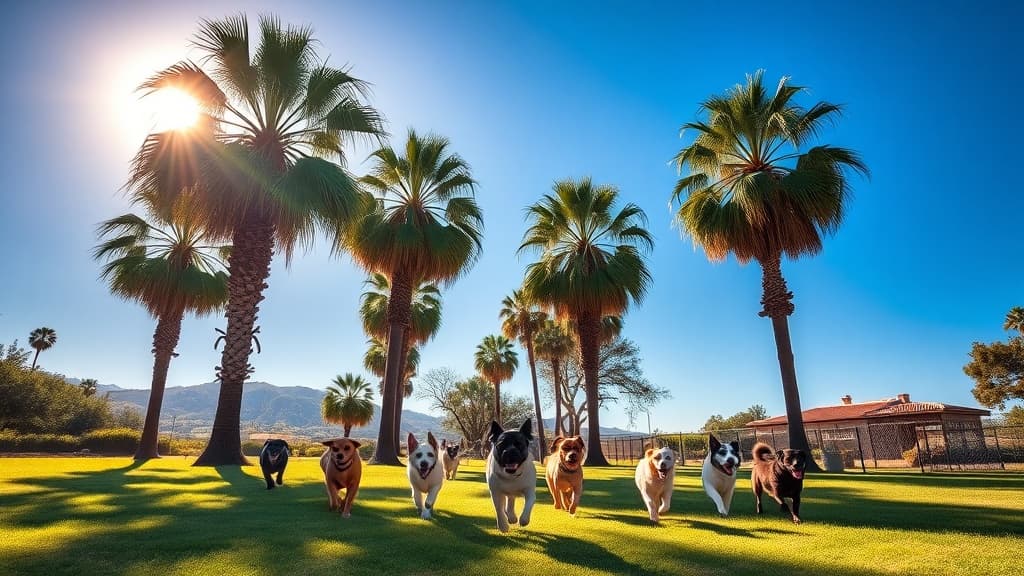 Topanga Pet Resort dog park in Topanga Park, CA