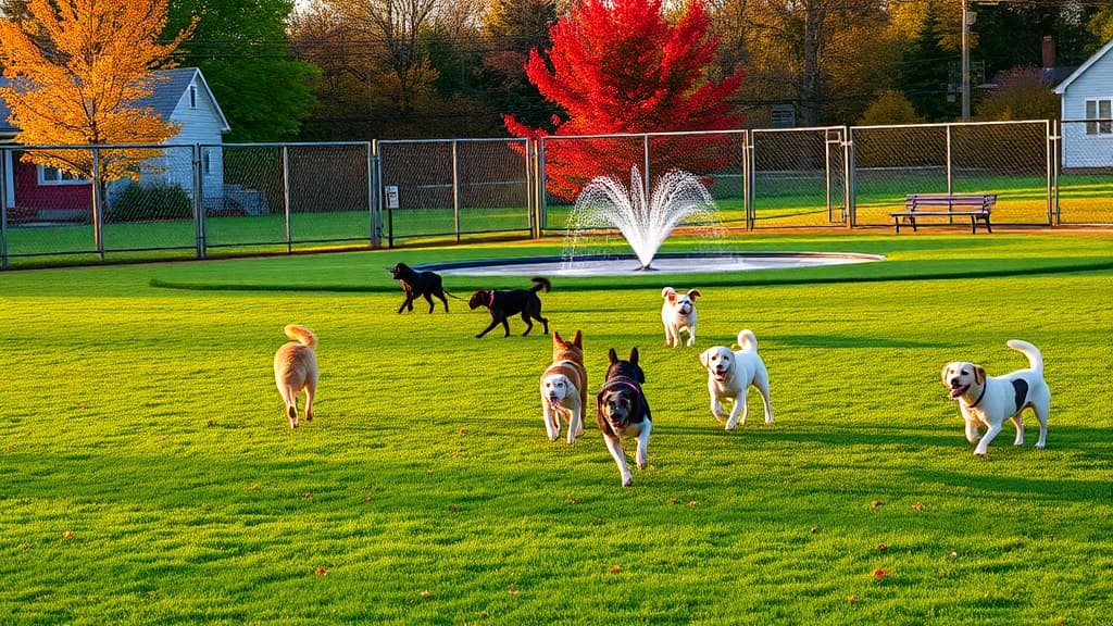 Howe Park Off-Leash Area dog park in Watertown, MA