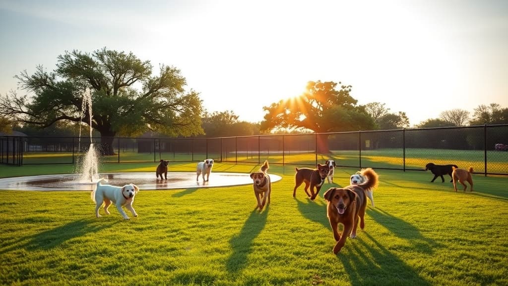 Dog Park at Meyer Park dog park in Spring, TX