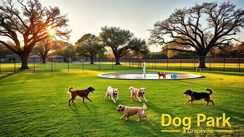 Bark Park at Bear Creek Park dog park in Grapevine, TX
