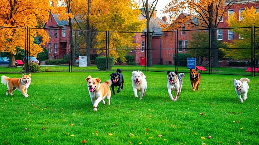 Hunnewell Playground Dog Park dog park in Boston, MA