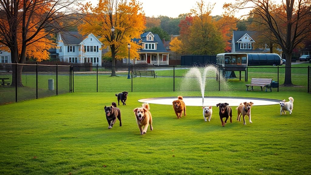 Park and Bark dog park in Newtown, CT
