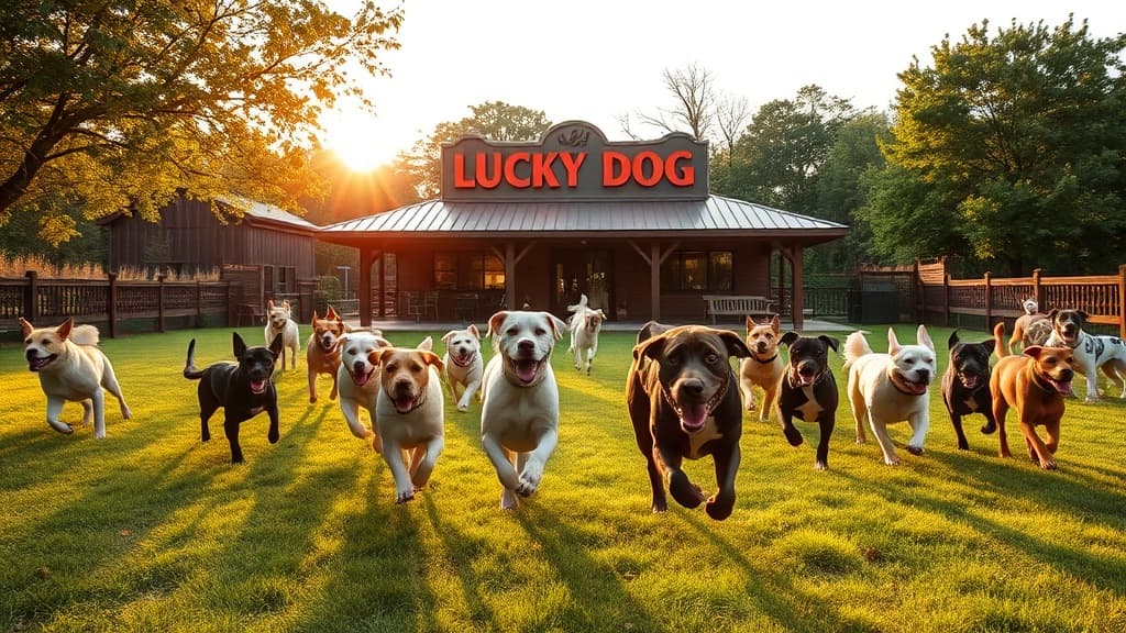 Lucky Dog Bark and Brew dog park in Charlotte, NC