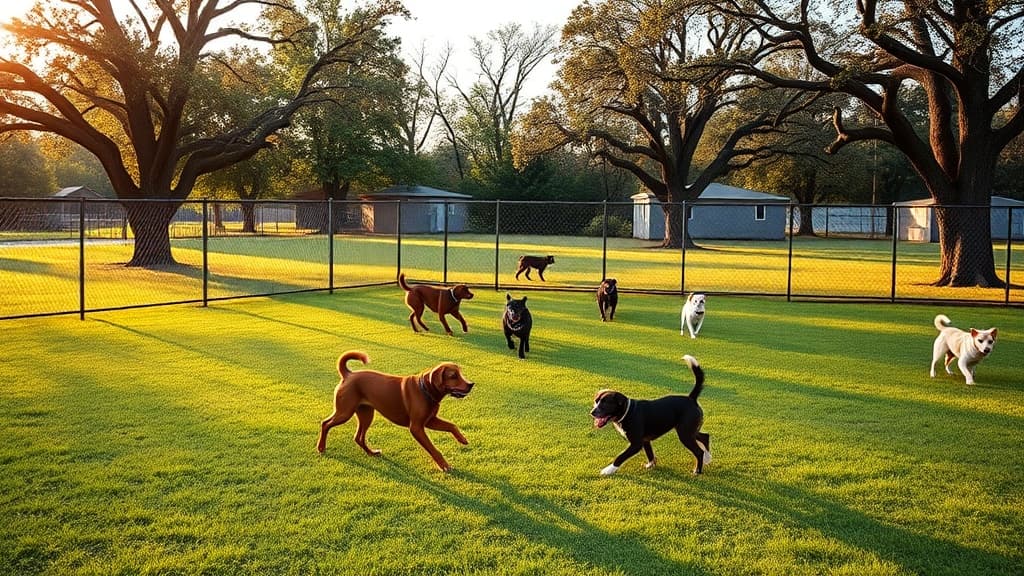 Bark Park dog park in Gautier, MS