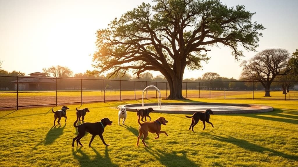 Dog Depot at Heritage Park dog park in Gainesville, TX