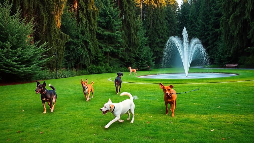 Sellwood Riverfront Park dog park in Portland, OR