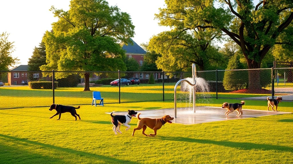Dog Park at Elysian Park dog park in Hoboken Joint Penton Pavillion, NJ