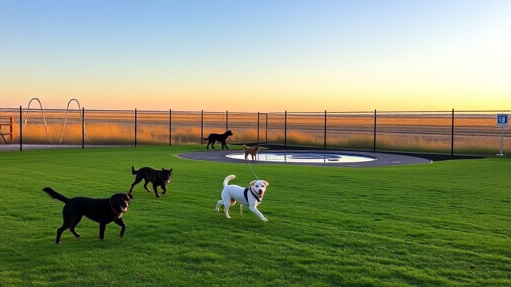 Dog Park at Lake Metigoshe State Park dog park in Bottineau, ND