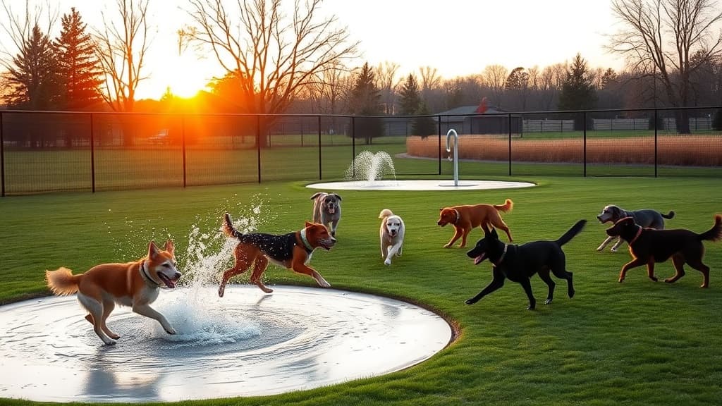 Dog Park at Dakota Park dog park in St. Louis Park, MN